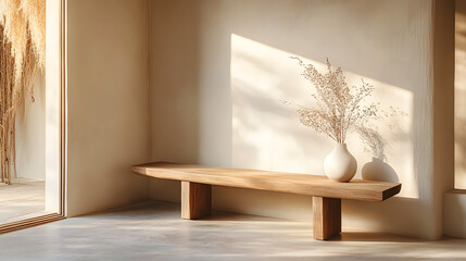 Fototapeta premium A quiet corner of wabi-sabi style