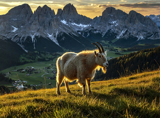 sheep in the mountains