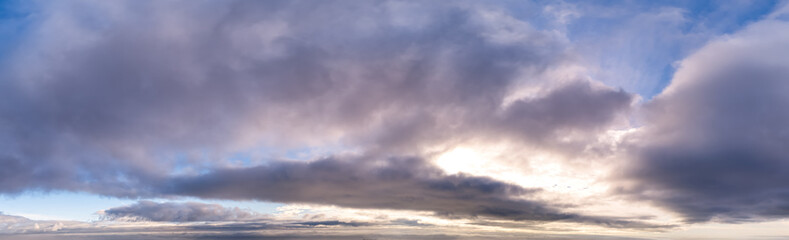 Moody Cloudscape Sky Over British Columbia Showcasing Natural Atmospheric Beauty