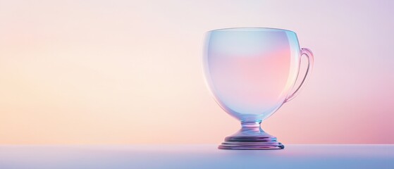 Achievement: Crystal Trophy on Pink and Purple Background