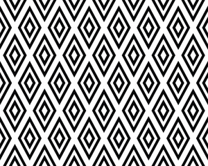 Seamless pattern of black rhombuses on a white background	