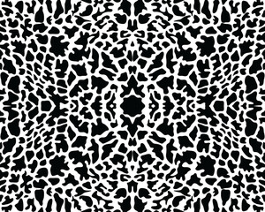 Seamless pattern of giraffe skin on a white background