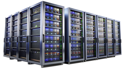 server room with servers