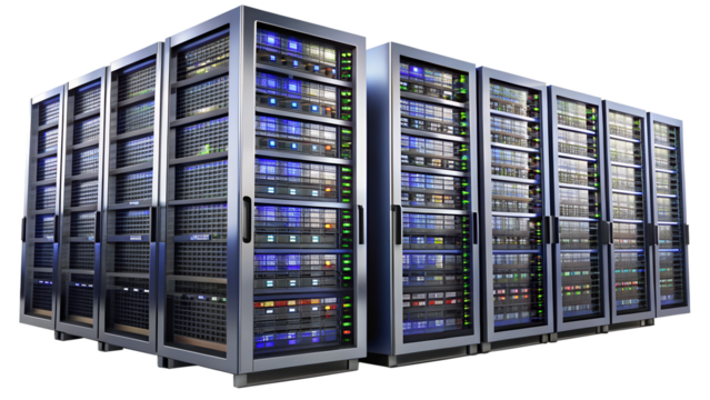 server room with servers