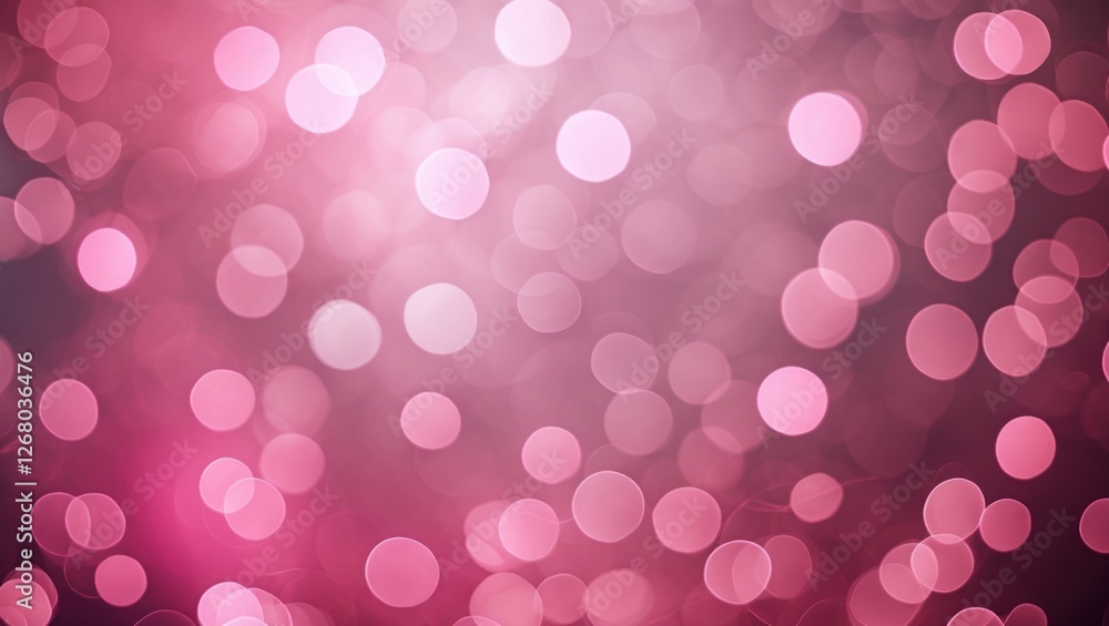 Poster dreamy pink bokeh background with soft circles creating an abstract blurred texture ideal for creati