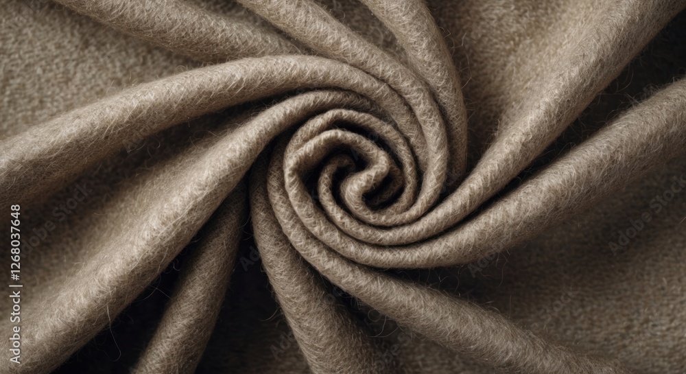 Poster wool fabric texture in neutral tones creating a cozy and inviting background ideal for design and te