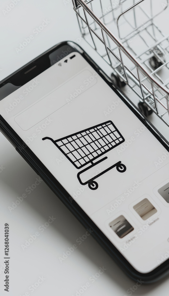 Poster mobile shopify cart interface: streamlined shopping experience with user-friendly features