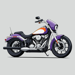 Obraz premium unique and cool motorcycle vector