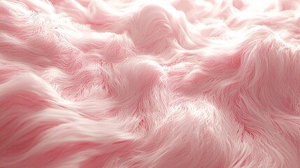 Pink fluffy texture, soft waves, light background, fabric backdrop