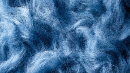 Fototapeta premium Blue Watercolor Mohair Texture Background with Smooth and Fluffy Wool Fabric for Textiles and Design 
