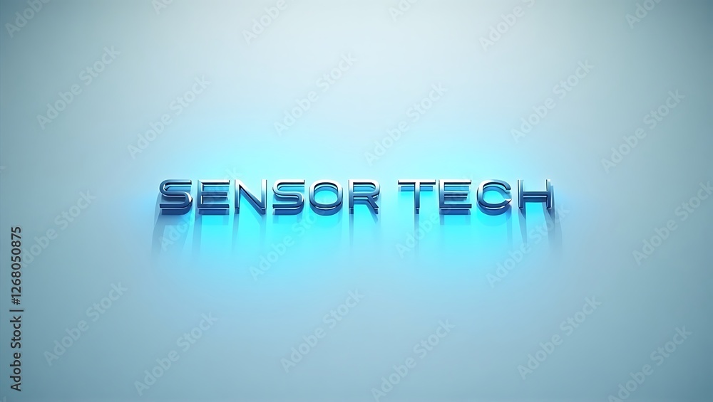 Poster modern sensor technology showcasing sleek design and advanced features