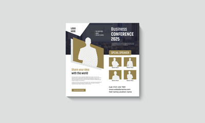 Business conference concept banner template
