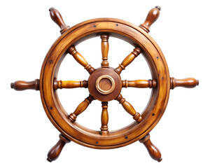 steering wheel isolated on white