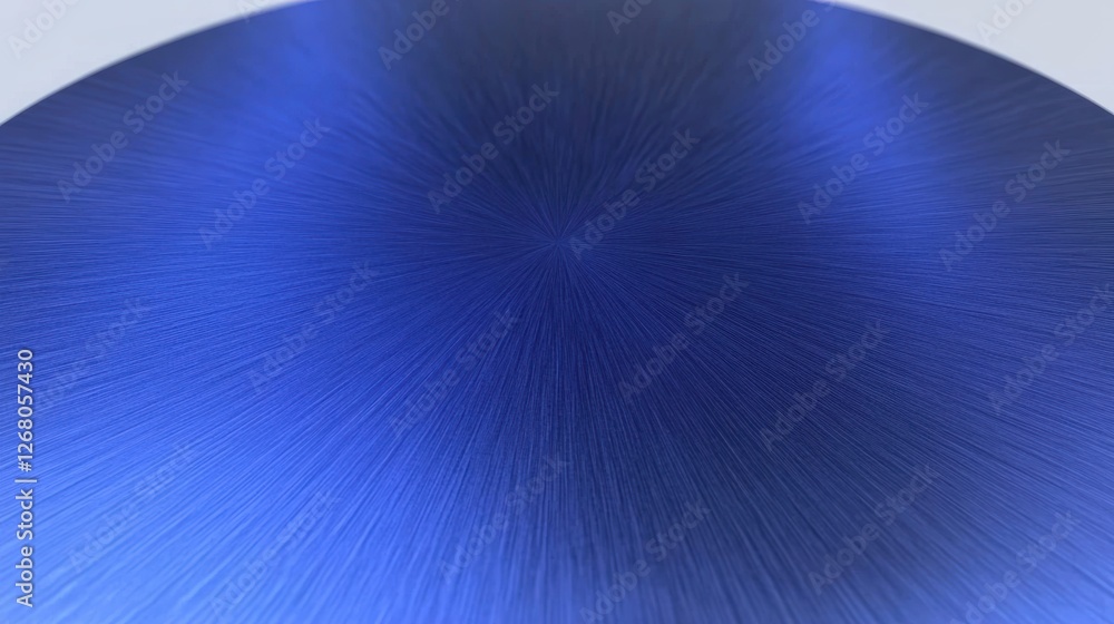 Poster a close-up view of a smooth, textured blue surface with radial patterns.