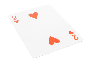 card gambling nine isolated on white background