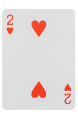 card gambling nine isolated on white background