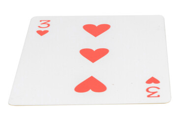 card gambling nine isolated on white background