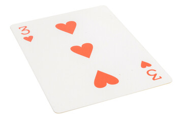 card gambling nine isolated on white background