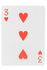 card gambling nine isolated on white background