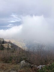 fog in the mountains