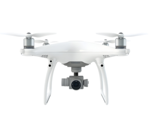 High-tech camera drone showcasing an advanced surveillance and photography system.