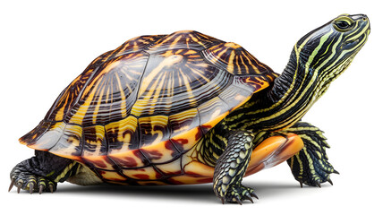 Vibrant Turtle with Intricate Shell Patterns