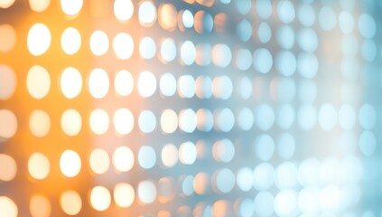 Abstract Bokeh Background: Warm and Cool Lights