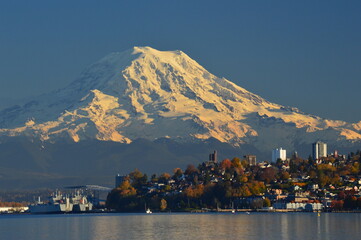 Mt. Rainer over Tacoma Washington