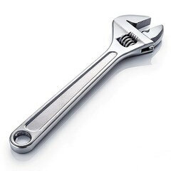 Ultra-Realistic Professional Photo of a Wrench on Pure White Background – Ideal for Tool Advertising and Catalogs