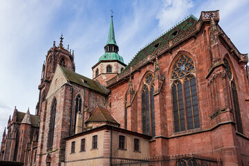 Gothic Church of Saint George (Eglise Saint-Georges de Selestat, from 1230). Originally dedicated...