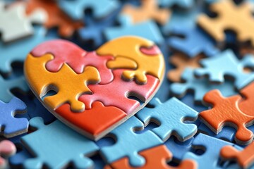 A creative representation of love and relationships, ideal for use in romantic or educational contexts