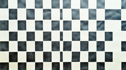 Fototapeta premium A simple yet stylish design featuring a black and white checkered pattern