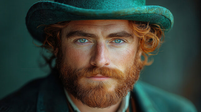 Celebrating St Patrick\'s Day with vibrant colors and traditional themes in a captivating art style