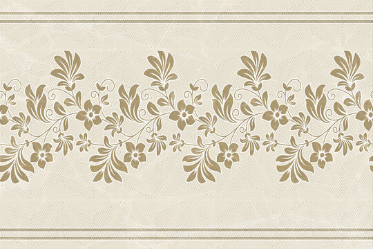 20X30  tiles Design  pattern And Marbel design background And Flowers And Leaves HL Design .