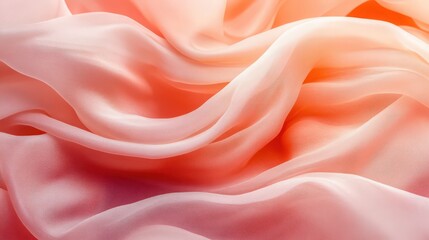 Fototapeta premium Abstract Pink Silk Fabric Background with Soft Folds and Delicate Texture