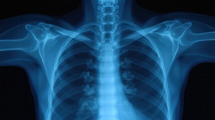 Clinical Chest X-ray Scan in Medical Setting