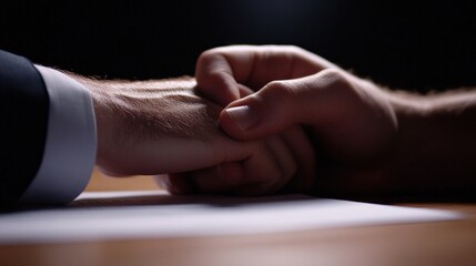 Naklejka premium contract signing close up
