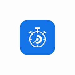 timer count application icon sign vector