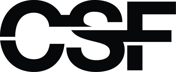 Vector CSF minimalist logo