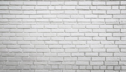 white brick wall background for texture or backdrop space empty