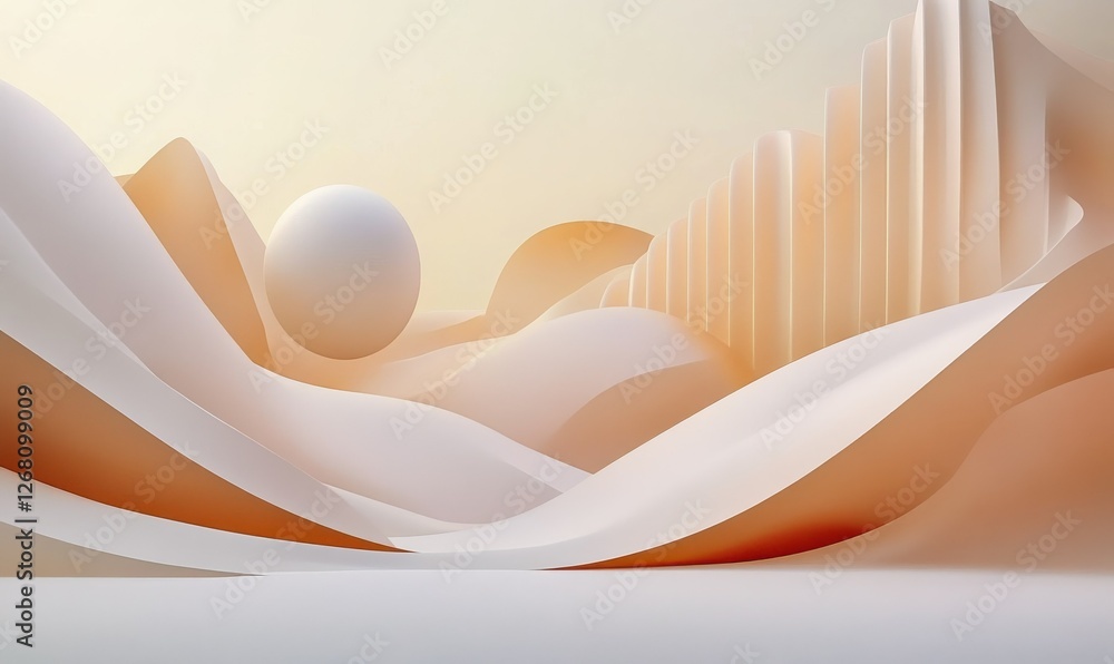Aufkleber a futuristic, geometric background design featuring an abstract 3d rendering of a polygonal sphere.