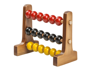 Still life of an abacus, representing traditional financial calculations.