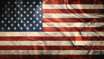 Fototapeta premium grunge american flag