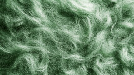 Fototapeta premium Green Watercolor Mohair Texture Background with Smooth and Fluffy Wool Fabric for Textiles and Design 
