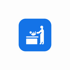 baby change station place icon sign vector
