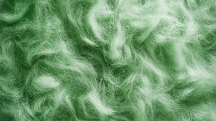 Obraz premium Green Watercolor Mohair Texture Background with Smooth and Fluffy Wool Fabric for Textiles and Design 