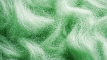 Obraz premium Green Watercolor Mohair Texture Background with Smooth and Fluffy Wool Fabric for Textiles and Design 