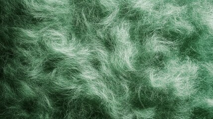 Fototapeta premium Green Watercolor Mohair Texture Background with Smooth and Fluffy Wool Fabric for Textiles and Design 