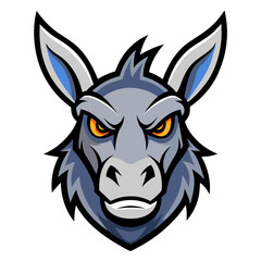  Donkey Animal Vector Illustration – Cartoon, Clipart & Line Art Design on White Background,  Donkey animal vector clipart in cartoon, line art, and illustration style on a white background.