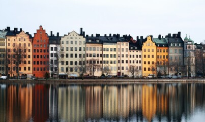 Fototapeta premium Contemporary apartment complexes in the Stockholm area are known as Condominium.